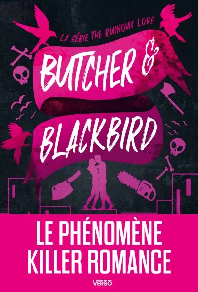 Couverture française du roman Butcher et Blackbird de Brynne Weaver, éditions Verso