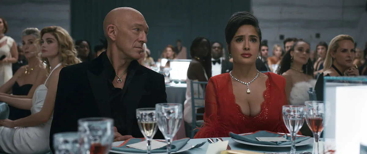 Vincent Cassel et Salma Hayek lors du gala, image officielle du film Sacrifice